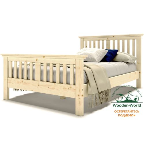 Кровать полутораспальная 120х200 см с изножьем деревянная Прованс, ХКР-04 Кровать полутораспальная 120х200 см с изножьем деревянная Прованс, ХКР-04