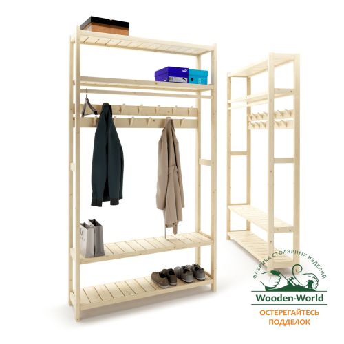 Прихожая Классик 230х129х35 см, деревянная, ХСКП-01 Прихожая Классик 230х129х35 см, деревянная, ХСКП-01