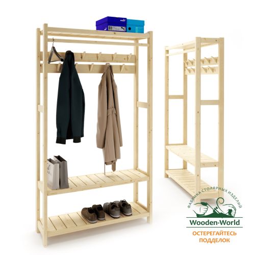 Прихожая Классик 194х110х35 см, деревянная, ХСКП-06 Прихожая Классик 194х110х35 см, деревянная, ХСКП-06