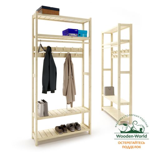 Прихожая Классик 230х110х35 см, деревянная, ХСКП-02 Прихожая Классик 230х110х35 см, деревянная, ХСКП-02