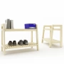 Тумба для обуви в стиле Лестница, 2 полки, 69х90х41,6 см, деревянная, ХСЛП-11