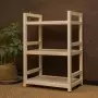 Стеллаж деревянный, этажерка 3 полки, 75 х 52 х 35 см, Универсальный, СУ-14