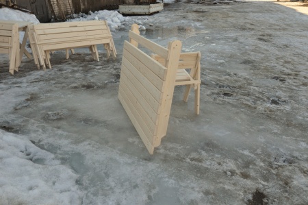 Стол дачный (усиленный) складной 150 см деревянный, МСУ-07