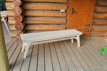 Лавка дачная деревянная 165 см, МР-12