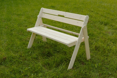 Скамейка складная 120 см деревянная, МС-03