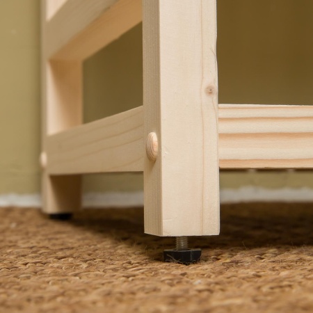 Стеллаж деревянный 6 полок, 165 х 35 х 35 см, Универсальный, СУ-06