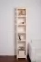 Стеллаж в стиле Прованс узкий, 7 полок, 195х40х40 см, деревянный, ХСП-03