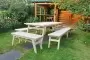 Купить  Комплект дачной мебели на 16-18 человек 300 см (2 стола, 6 лавок) деревянный, КМР-29