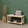 Тумба  Прованс Лайт широкая , 2 полки, 45х86х38 см, деревянная СП-42