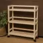 Этажерка на колесиках деревянная, 3 полки, 75 х 70 х 25, Универсальная, СУ-24