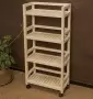 Этажерка на колесиках деревянная, 4 полки, 105 х 52 х 25, Универсальная, СУ-22