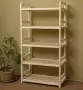 Стеллаж деревянный, этажерка 5 полок, 135 х 70 х 35 см, Универсальный, СУ-07
