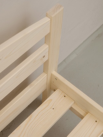 Кровать односпальная 800х1900 из массива дерева в Классическом стиле, КК-01