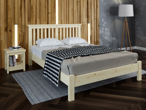 Кровать двухспальная 160х200 см деревянная Прованс, КР-07