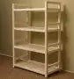 Стеллаж деревянный, этажерка 4 полки, 105 х 70 х 35 см, Универсальный, СУ-10