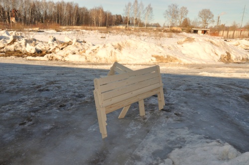 Скамейка (усиленная) складная 150 см деревянная, МСУ-04