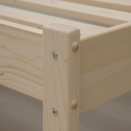 Кровать односпальная 900х2000 из массива дерева в Классическом стиле, КК-03