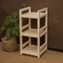 Стеллаж деревянный, этажерка 3 полки, 75 х 35 х 35 см, Универсальный, СУ-15