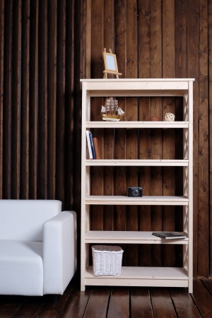 Этажерка в стиле Прованс широкая, 6 полок, 165х89х40 см деревянная, ХСП-04 Этажерка в стиле Прованс широкая, 6 полок, 165х89х40 см деревянная, ХСП-04