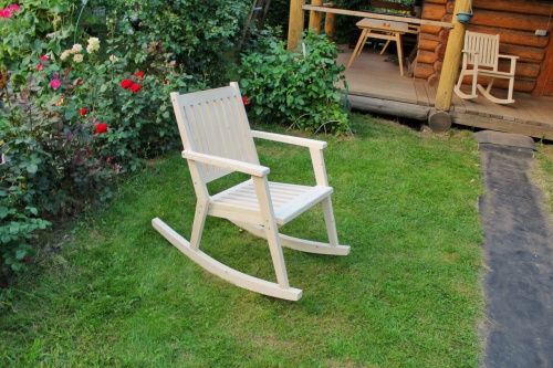 Кресло - качалка садовое деревянная, МР-14