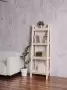 Этажерка в стиле Лестница, 4 полки, 149х50х41,6 см  деревянная, ХСЛ-06