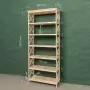 Стеллаж Прованс Лайт широкий, 7 полок, 205х86х38 см, деревянный СП-21