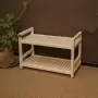 Стеллаж деревянный, тумба 2 полки, 45 х 70 х 35 см, Универсальный, СУ-16