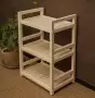 Стеллаж деревянный, этажерка 3 полки, 75 х 52 х 35 см, Универсальный, СУ-14