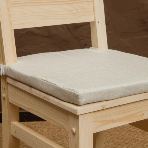 Подушка светло-серая для стула обеденного ТП-МО-СС