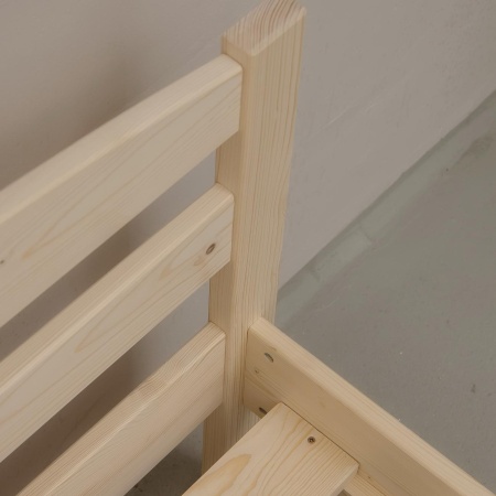 Кровать тахта 900х2000 из массива дерева в Классическом стиле, ККТ-04