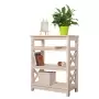 Этажерка в стиле Прованс средняя, 4 полки, 91х71х40 см деревянная, ХСП-08