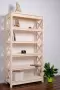 Этажерка в стиле Прованс широкая, 6 полок, 165х89х40 см деревянная, ХСП-04 Этажерка в стиле Прованс широкая, 6 полок, 165х89х40 см деревянная, ХСП-04