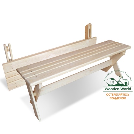 Лавка складная 150 см садовая, деревянная ,МС-11