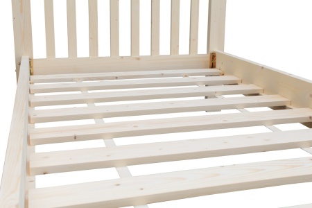 Кровать односпальная 90х200 см с изножьем деревянная Прованс, ХКР-02 Кровать односпальная 90х200 см с изножьем деревянная Прованс, ХКР-02