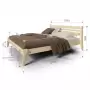 Кровать двуспальная 180х200 см деревянная в Скандинавском стиле, ХКС-06
