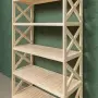 Стеллаж Прованс Лайт широкий, 7 полок, 205х86х38 см, деревянный СП-21
