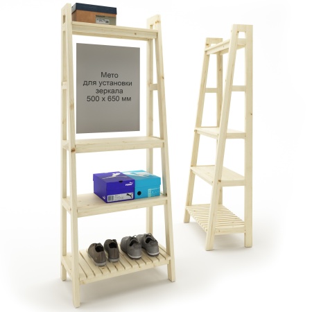 Прихожая в стиле Лестница 189х70х41,6 см, под зеркало, деревянная, СЛП-05