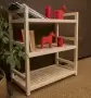 Стеллаж деревянный, этажерка 3 полки, 75 х 70 х 35 см, Универсальный, СУ-13