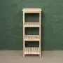 Этажерка Прованс Лайт узкая, 4 полки, 109х42х38 см, деревянная СП-32