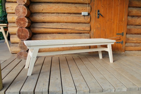 Лавка дачная деревянная 165 см, МР-12