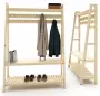 Прихожая с крючками в стиле Лестница, 189х130х41,6 см, деревянная, ХСЛП-01