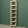 Стеллаж Прованс Лайт узкий, 7 полок, 205х42х38 см, деревянный СП-23