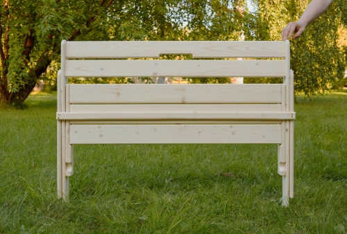 Скамейка складная 120 см деревянная, МС-03
