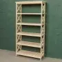 Стеллаж Прованс Лайт широкий, 6 полок, 173х86х38 см, деревянный СП-24