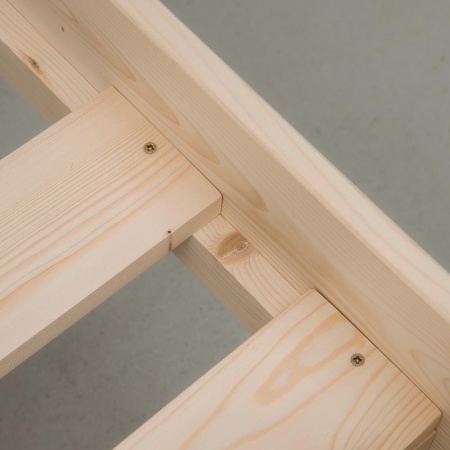 Кровать односпальная 800х1900 с изножьем из массива дерева в Классическом стиле, КК-02