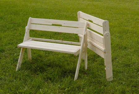 Скамейка складная 100 см деревянная, МС-02