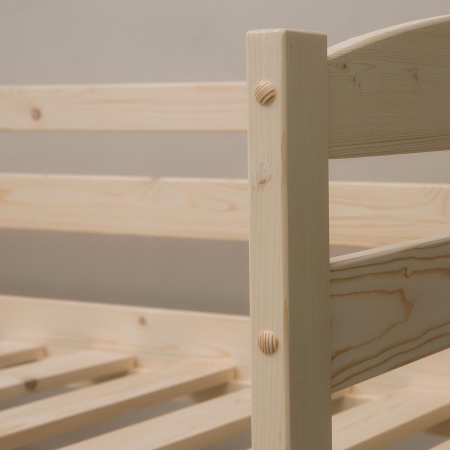 Кровать тахта 800х1900 из массива дерева в Классическом стиле, ККТ-02