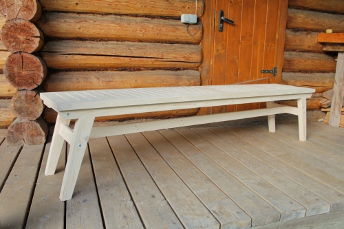 Лавка дачная деревянная 200 см, МР-13
