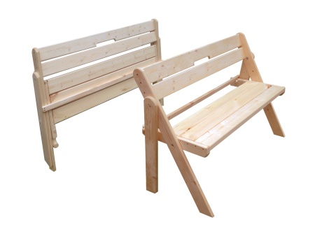 Скамейка складная 100 см деревянная, МС-02