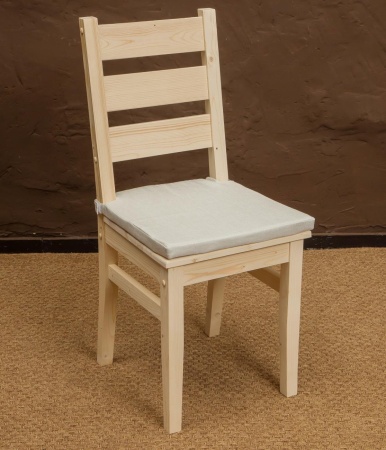 Подушка светло-серая для стула обеденного ТП-МО-СС